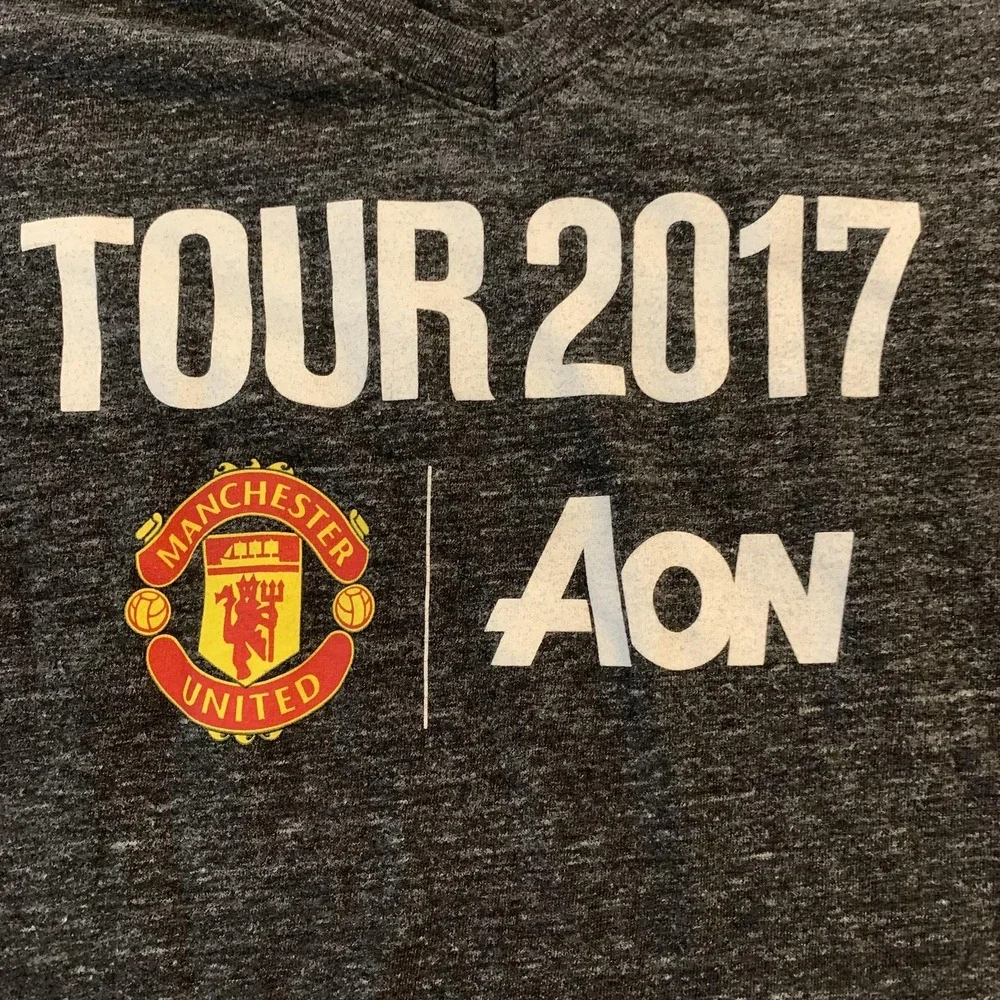 Manchester United Shirt Womens‎ Medium Red Gray EPL Soccer Adidas Lot 2